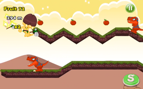 Caveman vs Dino Wars screenshot 2