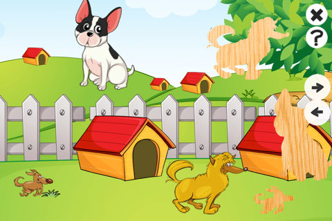 Animal Dog-s And Cute Puppies Puzzle Game For Babies and Young Kids: Spot The Shadow screenshot 2