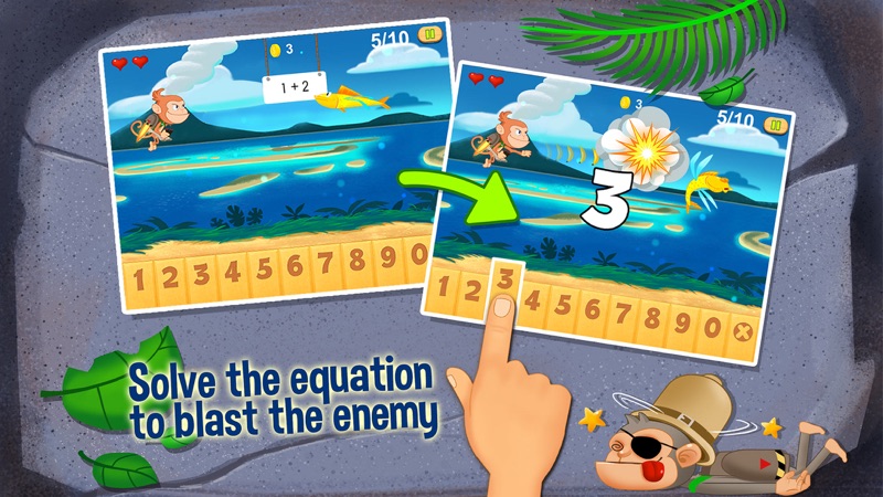 Monkey Math - Jetpack for Kids official gameplay screenshot 5