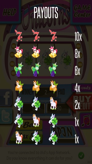 独角兽插槽 — — 发挥和旋转的幻想赌场幸运车轮赢取豪华派息 ( Unicorn Slots – Play and Sp(圖3)-速報App