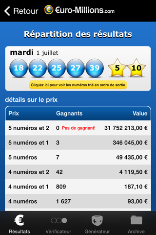 EuroMillions (Française) screenshot 3