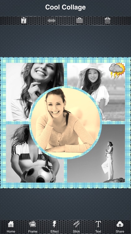 Cool Collage - free Photo Collage + Pic Editor + Picture booth effect + Funny Sticks + Color text
