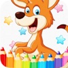 動物漫画の芸術のパッド: ペイントし 動物の子供無料の 2 ページを印刷可能な塗り絵を描画することを学ぶ
