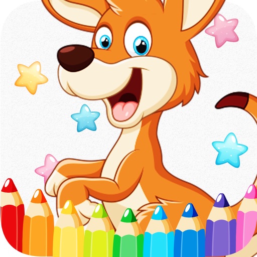 Animals Cartoon Art Pad : Learn To Paint And Draw Animals Coloring Pages Printable For Kids Free 2 Icon