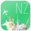 New Zealand Fly & Drive. Offline road map, flights status & tickets, airport, car rental, hotels booking.