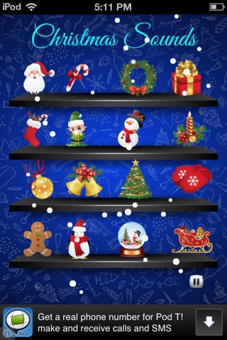 Christmas Holiday Santa Sound Shelf screenshot 2