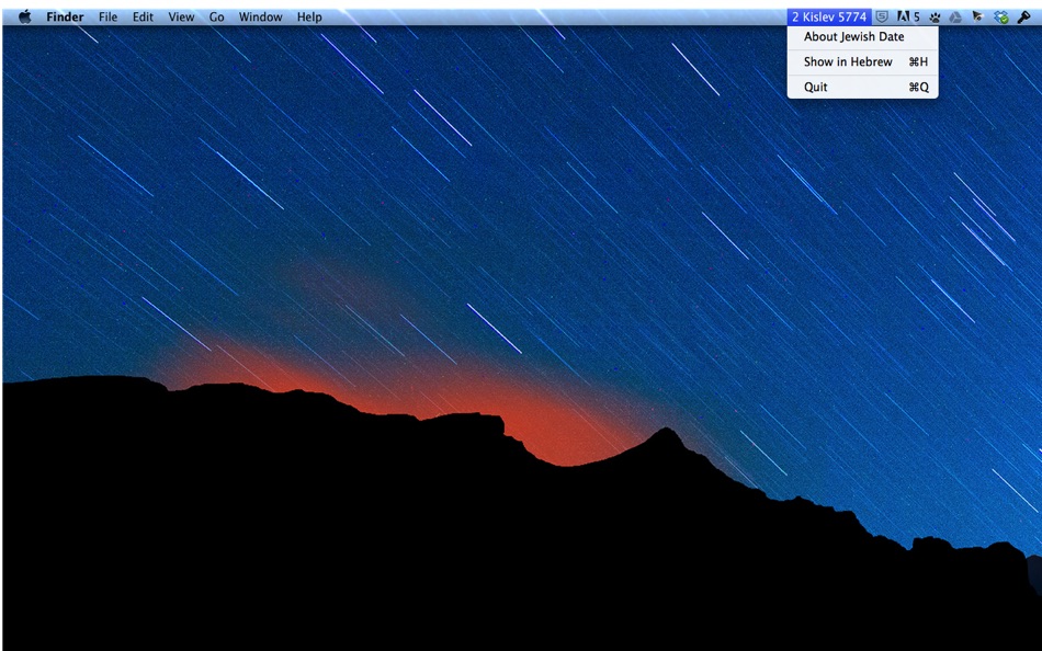 Jewish Date - show today's Hebrew Date in the menu bar for Mac OS X - 1.01 - (macOS)