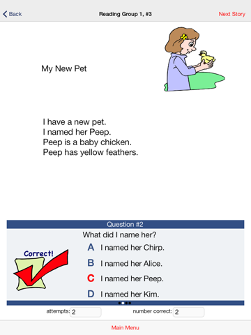 Reading Comp, Grades K-1 screenshot 2