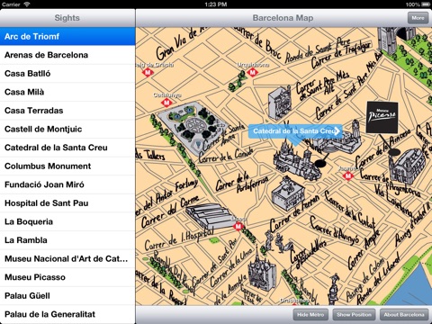 Barcelona Offline Map Guide for iPad screenshot 3