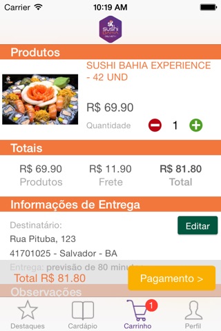 Sushi Bahia screenshot 4