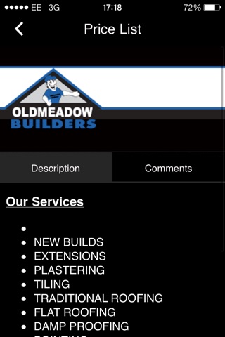 Old Meadow Builders screenshot 2