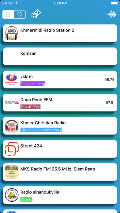 Screenshot #1 pour Khmer Radio - Khmer Music - Cambodia Radio