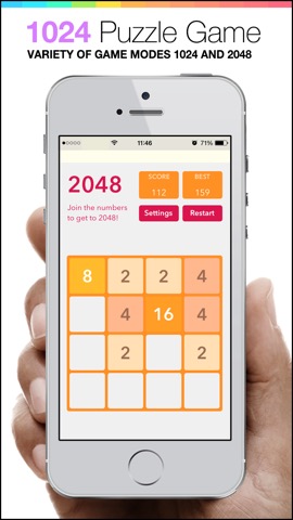 1024 Puzzle Game - mobile logic Game - join the numbersのおすすめ画像5