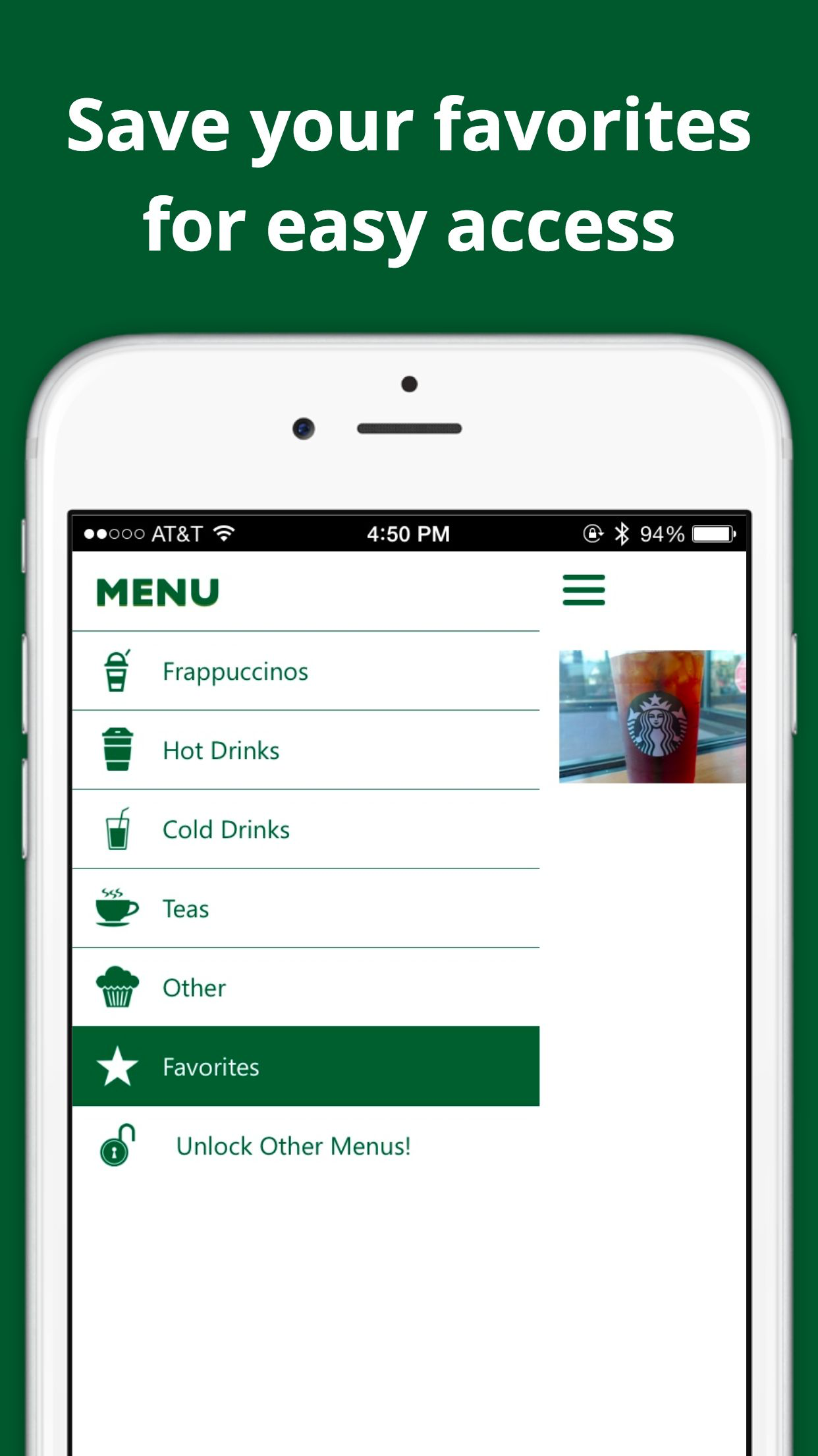 Secret Menu for Starbucks — Free