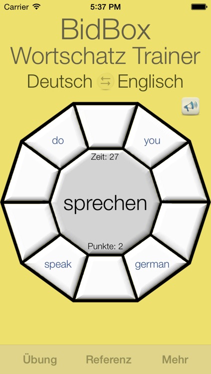 Vocabulary Trainer: German - English