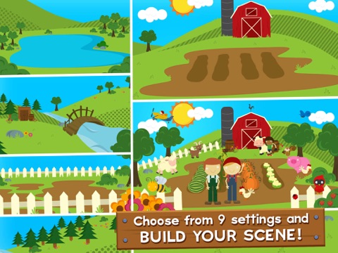 Screenshot #5 pour Animal Stickers pour les enfants Ferme Activité Scène Builder