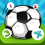 123 jogo para crianças sobre futebol Aprenda a contar os números 1-10 para a creche pré-escola ou creche. Aprender para a Copa do Mundo em 2014 no Brasil