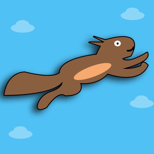 Flying Squirrel Jumping Fun Icon