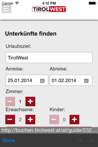 Ferienregion TirolWest screenshot 3