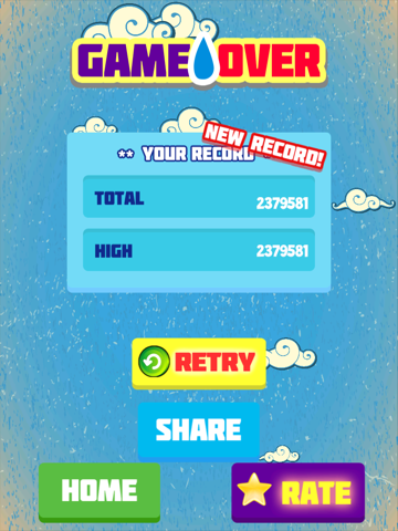 Screenshot #6 pour AAA Awesome Rainbow Jumper - Rain Water Drop Jumping Game Free