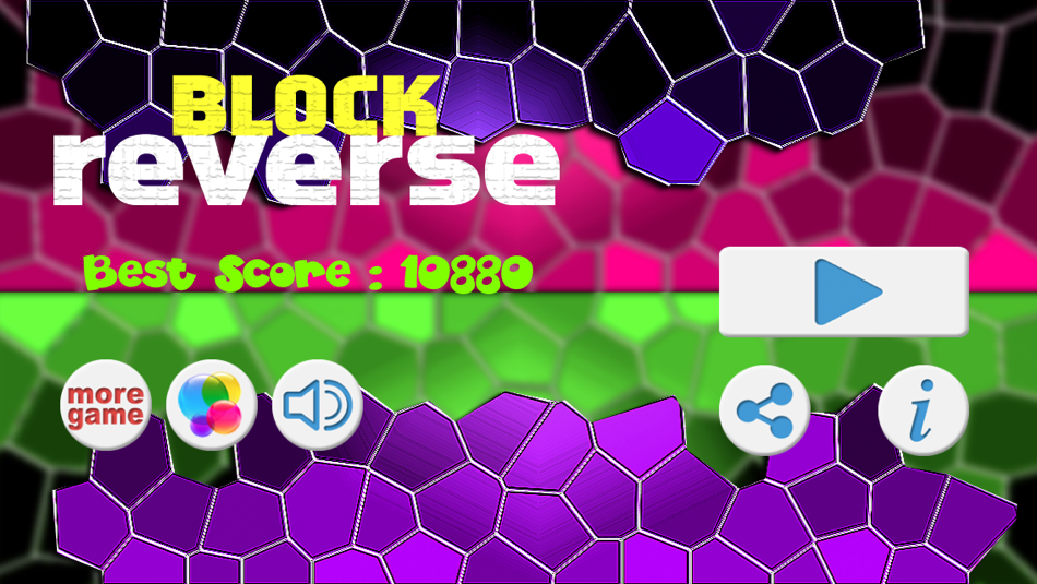 #3. Block Reverse - Geometry Reverse Dash - Don't touch the Spikes Block (iOS) By: AppsNice