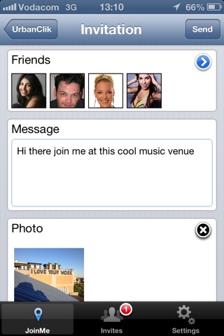 UrbanClik - Invite friends to join you at cool locations screenshot 2