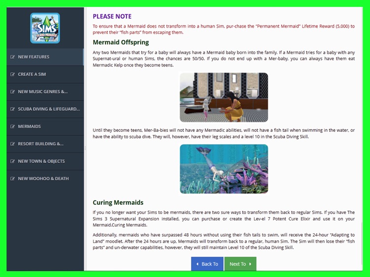 Guide for The Sims 3 Island Paradise