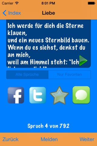 SMS Sprüche Lite screenshot 2