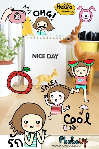 NgiNgi Stamp by PhotoUp- Doodle and cute stamps for decoration photosのおすすめ画像1