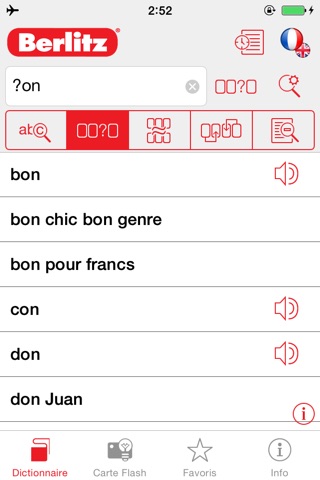 French <-> English Berlitz Standard Talking Dictionary screenshot 2