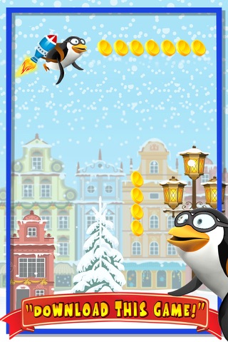 Impossible Rocket Penguin Snow Jumping Free - Flappy Bird Edition screenshot 2