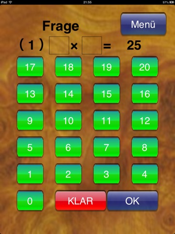 Multiplication Table 20×20 for iPad screenshot 4