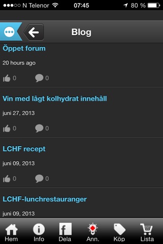 LCHF Shopping LCM screenshot 3