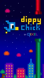 dippy chick - pixel bird flyer by qixel iphone screenshot 1