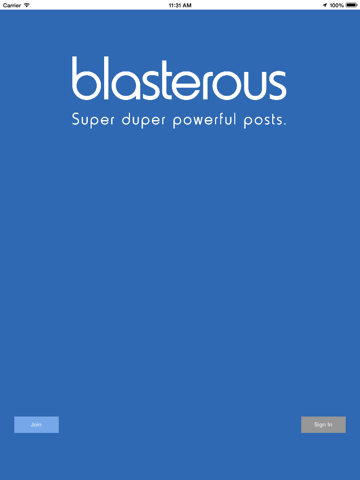 Blasterous iPad screenshot 2 - Social Networking app