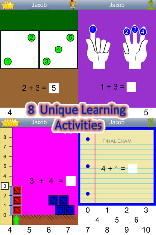 Kindergarten Addition (Math for PreK, Preschool, and Kindergarten Kids) screenshot 2