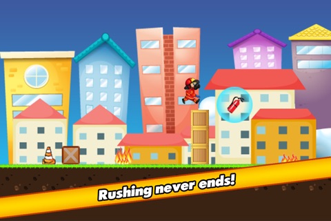 Fireman Rescue Rush - Run and jump over the fire! screenshot 4