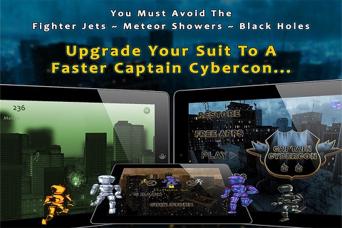 Captain Cybercon: Chaos City Run screenshot 3