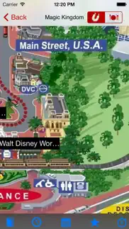 all disneyworld maps with wait time iphone screenshot 4