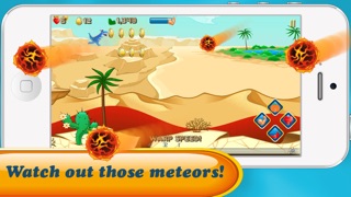 Screenshot #3 pour Run Dino Run 2: jouer un bébé dinosaure de TRex course mignon et drôle dans un parc mondial jurassique préhistorique - nouveau jeu gratuit de HD pour iPad par jeux Tiltan