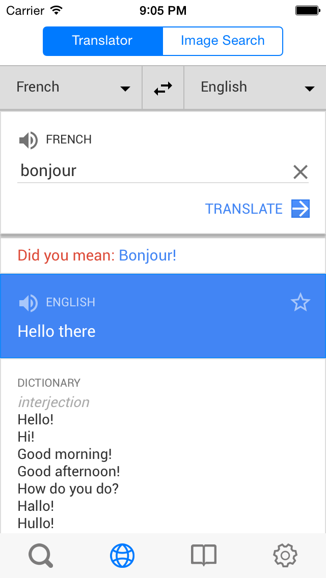 Screenshot #3 pour Từ điển Pháp Việt, Việt Pháp, Pháp Anh, Anh Pháp - French Vietnamese English Dictionary