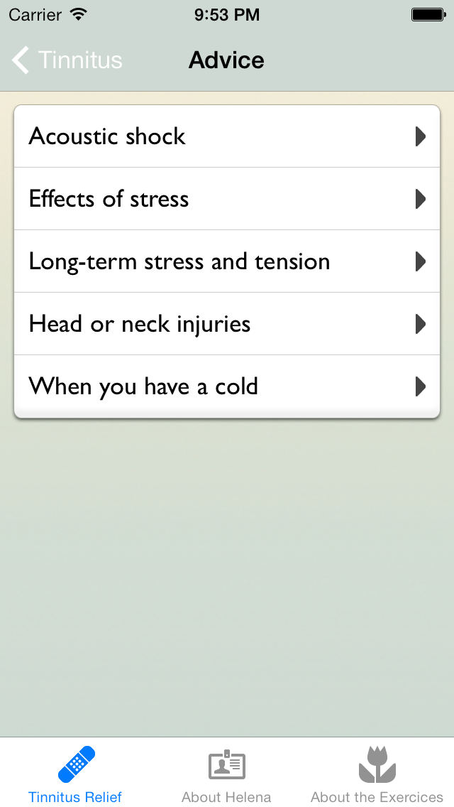 Tinnitus Relief by Helena Löwen-Åberg Screenshot