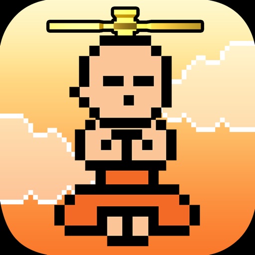 Tiny Monk Copter - Play Free 8-bit Retro Pixel Helicopter Games iOS App