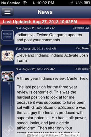 Cleveland Baseball Live screenshot 3