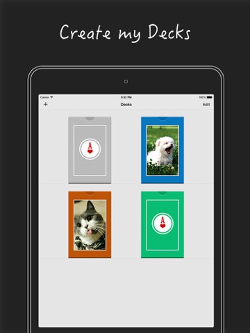 Screenshot #4 pour PokerCam (create decks, design cards, play game: FreeCell)
