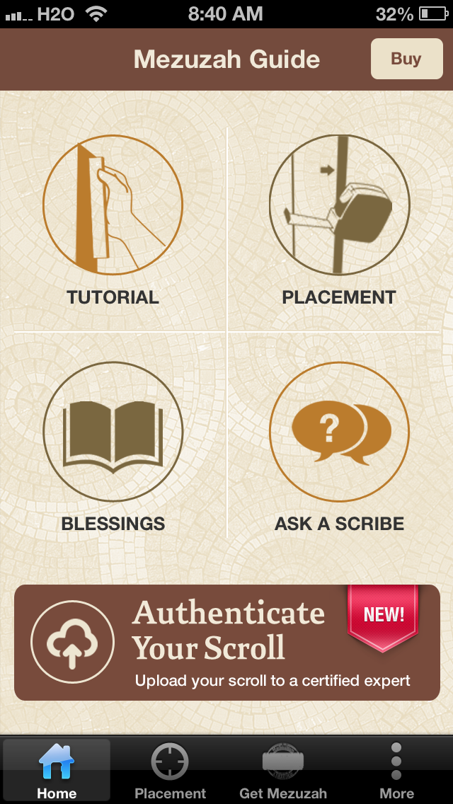Screenshot #1 pour Guide juive mezouza - authentifier votre défilement