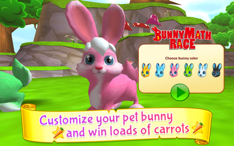 Bunny Math Race for Kids screenshot 3