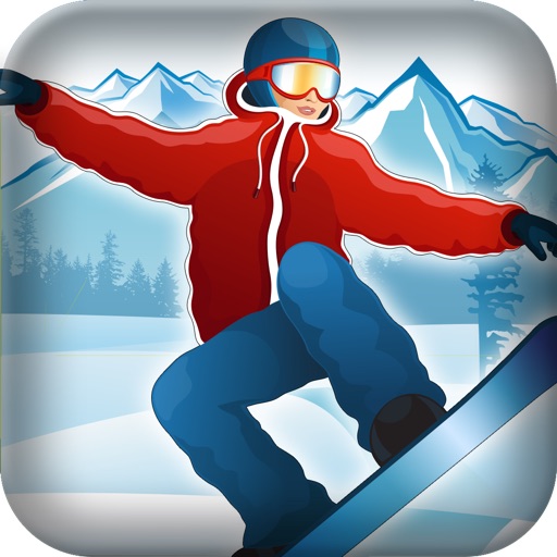 Crazy Downhill Snowboarding Stunt Racing Hero Pro icon