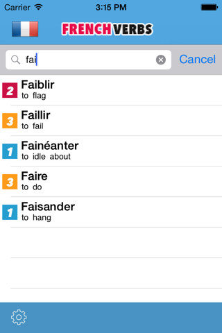 French Verbs conjugator : Learn french conjugation screenshot 3