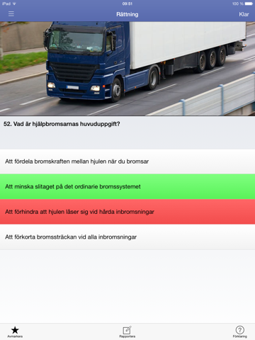 Screenshot #6 pour iKörkort Lastbil